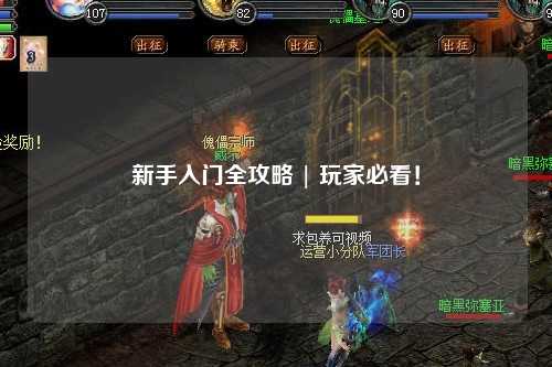 新手入门全攻略 | 玩家必看！