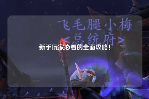 新手玩家必看的全面攻略！