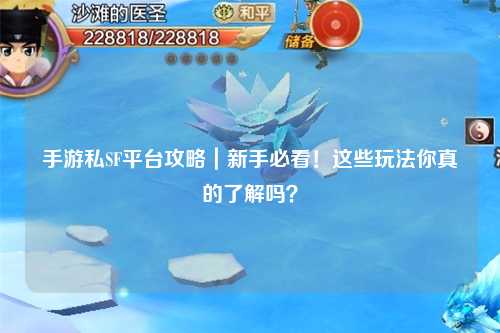 手游私SF平台攻略｜新手必看！这些玩法你真的了解吗？